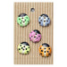Handmade Buttons Ladybirds - Set of 5 (L005)-Buttons & Snaps-Wild and Woolly Yarns