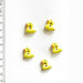 Handmade Buttons Yellow Ducklings - Set of 5 (L164)-Buttons & Snaps-Wild and Woolly Yarns