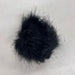 Pom Poms 8cm with Elastic Loop - Black-Buttons & Snaps-Wild and Woolly Yarns