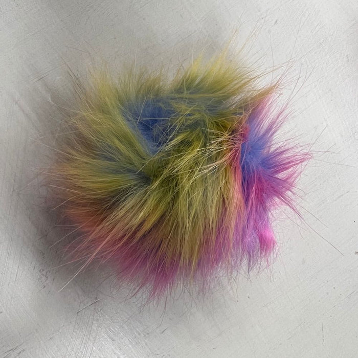 Pom Poms 8cm with Elastic Loop - Unicorn-Buttons & Snaps-Wild and Woolly Yarns