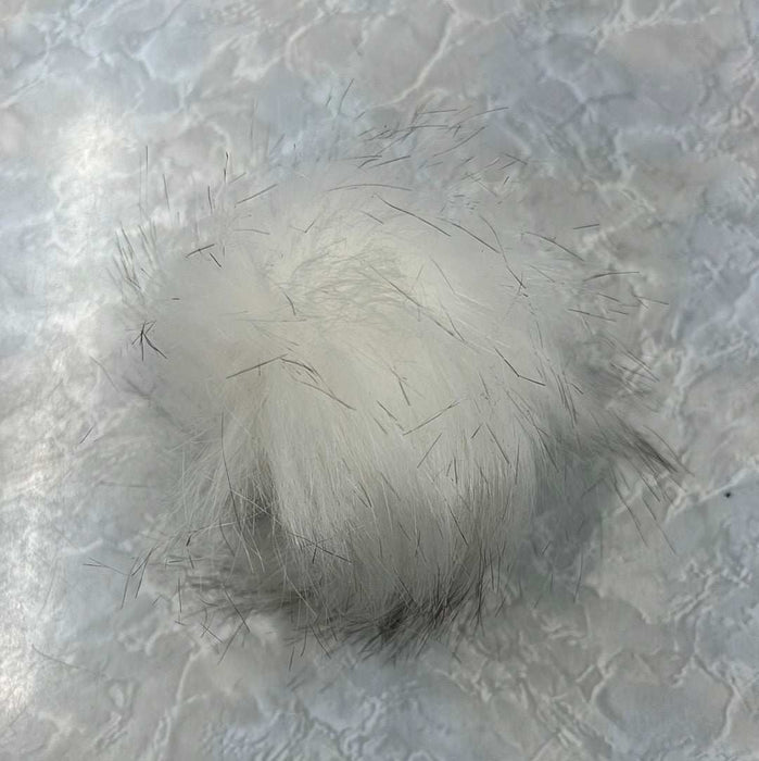 Pom Poms - Medium (6cm) Elastic Loop-Buttons & Snaps-Wild & Woolly Yarns-Black-Wild & Woolly Yarns