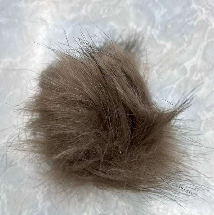 Pom Poms - Medium (6cm) Elastic Loop-Buttons & Snaps-Wild & Woolly Yarns-Black-Wild & Woolly Yarns