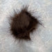 Pom Poms - Medium (6cm) Elastic Loop-Buttons & Snaps-Wild & Woolly Yarns-Black-Wild & Woolly Yarns