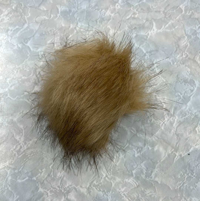 Pom Poms - Medium (6cm) Elastic Loop-Buttons & Snaps-Wild & Woolly Yarns-Beige-Wild & Woolly Yarns