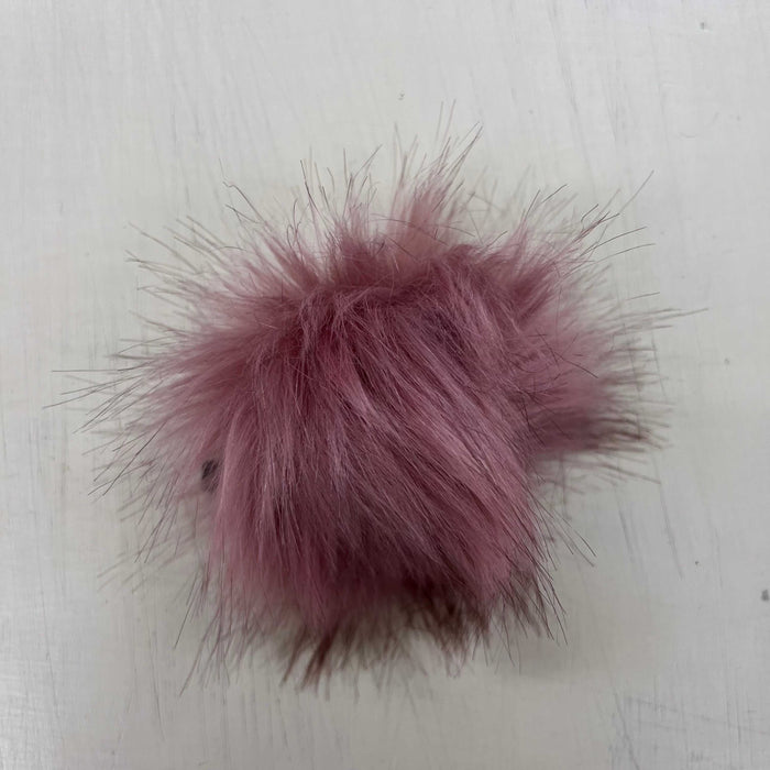 Pom Poms - Medium (6cm) Elastic Loop-Buttons & Snaps-Wild & Woolly Yarns-Dusty Pink-Wild & Woolly Yarns
