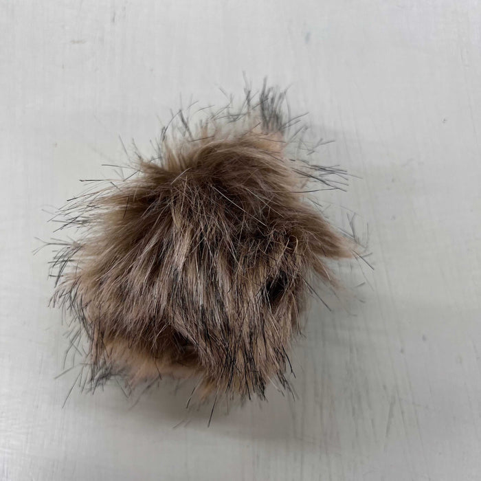 Pom Poms - Medium (6cm) Elastic Loop-Buttons & Snaps-Wild & Woolly Yarns-Taupe/Cream-Wild & Woolly Yarns