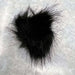 Pom Poms - Medium (6cm) Elastic Loop-Buttons & Snaps-Wild & Woolly Yarns-Black-Wild & Woolly Yarns