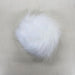 Pom Poms White - 10cm with Snap Fastener-Buttons & Snaps-Wild and Woolly Yarns