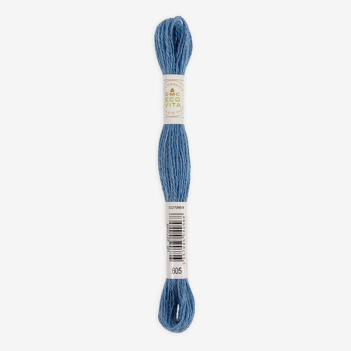 DMC Ecovita Organically Dyed Wool Thread-Embroidery Thread-Trendy Trims-Azure Indigo (605)-Wild & Woolly Yarns