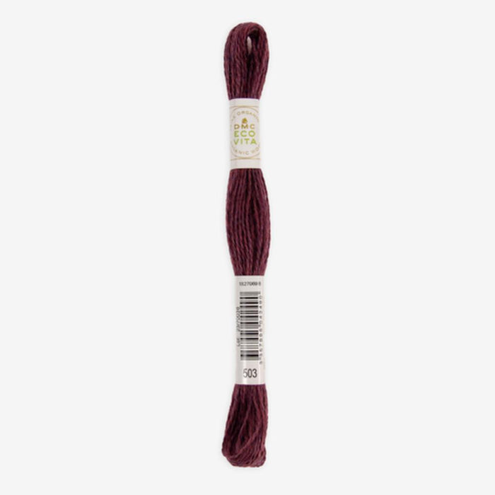 DMC Ecovita Organically Dyed Wool Thread-Embroidery Thread-Trendy Trims-Cardinal Madder (503)-Wild & Woolly Yarns