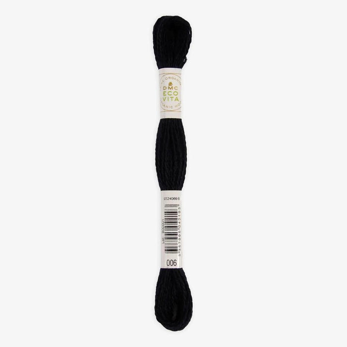 DMC Ecovita Organically Dyed Wool Thread-Embroidery Thread-Trendy Trims-Charcoal Myrtle (006)-Wild & Woolly Yarns