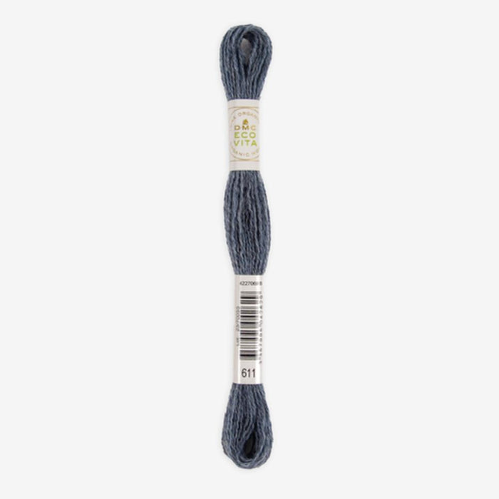 DMC Ecovita Organically Dyed Wool Thread-Embroidery Thread-Trendy Trims-Cloud Indigo (611)-Wild & Woolly Yarns