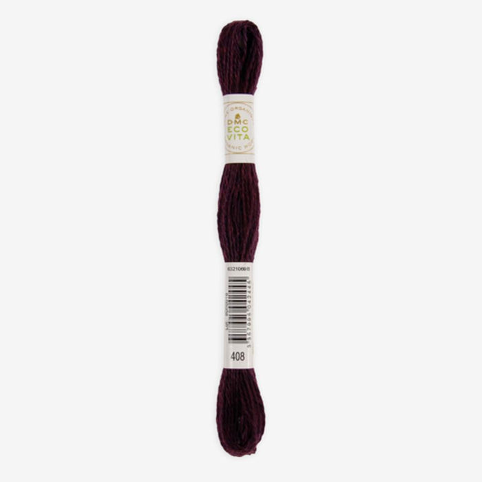 DMC Ecovita Organically Dyed Wool Thread-Embroidery Thread-Trendy Trims-Colchicum Madder (408)-Wild & Woolly Yarns