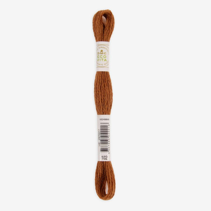DMC Ecovita Organically Dyed Wool Thread-Embroidery Thread-Trendy Trims-Copper Catechu (102)-Wild & Woolly Yarns