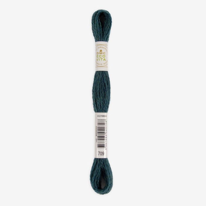 DMC Ecovita Organically Dyed Wool Thread-Embroidery Thread-Trendy Trims-Cypress Indigo (709)-Wild & Woolly Yarns
