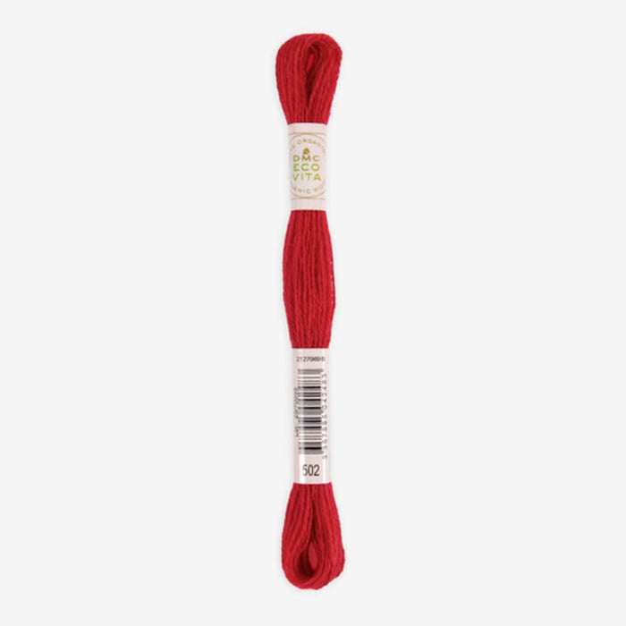 DMC Ecovita Organically Dyed Wool Thread-Embroidery Thread-Trendy Trims-Fiery Madder (502)-Wild & Woolly Yarns