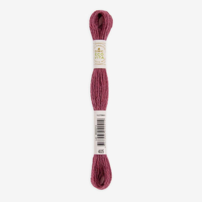 DMC Ecovita Organically Dyed Wool Thread-Embroidery Thread-Trendy Trims-Hydrangea Cochineal (405)-Wild & Woolly Yarns