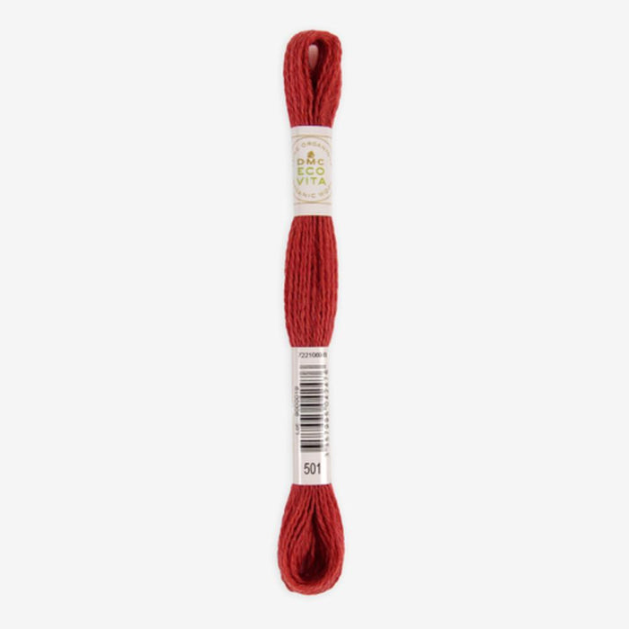 DMC Ecovita Organically Dyed Wool Thread-Embroidery Thread-Trendy Trims-Imperial Madder (501)-Wild & Woolly Yarns
