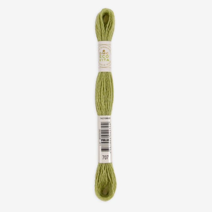 DMC Ecovita Organically Dyed Wool Thread-Embroidery Thread-Trendy Trims-Lime Woald (707)-Wild & Woolly Yarns