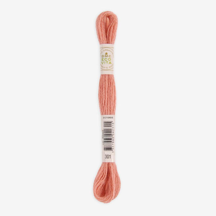DMC Ecovita Organically Dyed Wool Thread-Embroidery Thread-Trendy Trims-Lychee Madder (301)-Wild & Woolly Yarns