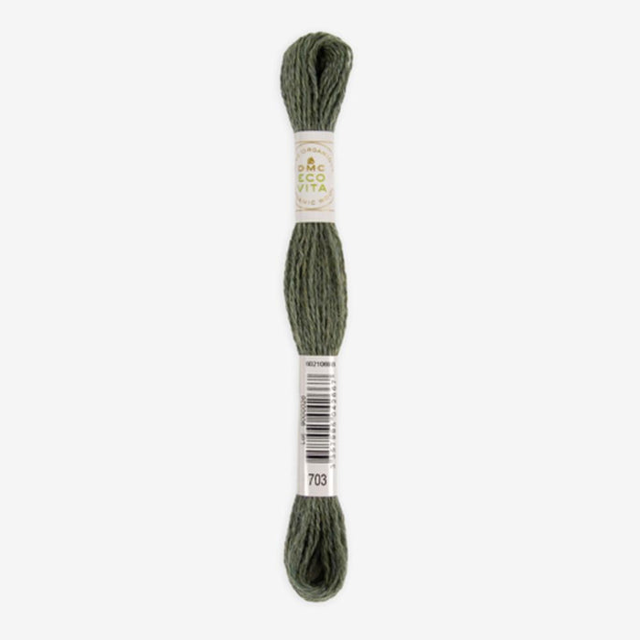 DMC Ecovita Organically Dyed Wool Thread-Embroidery Thread-Trendy Trims-Moss Indigo (703)-Wild & Woolly Yarns