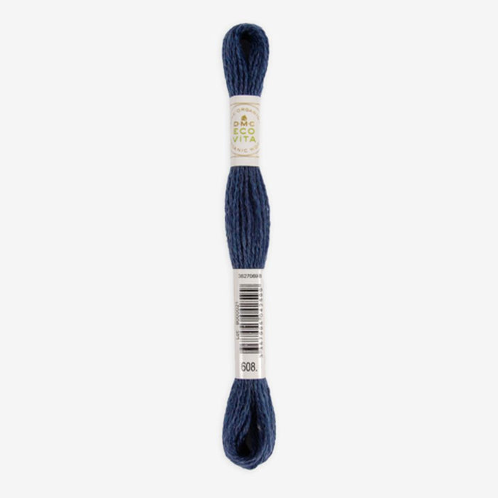 DMC Ecovita Organically Dyed Wool Thread-Embroidery Thread-Trendy Trims-Navy Indigo (608)-Wild & Woolly Yarns