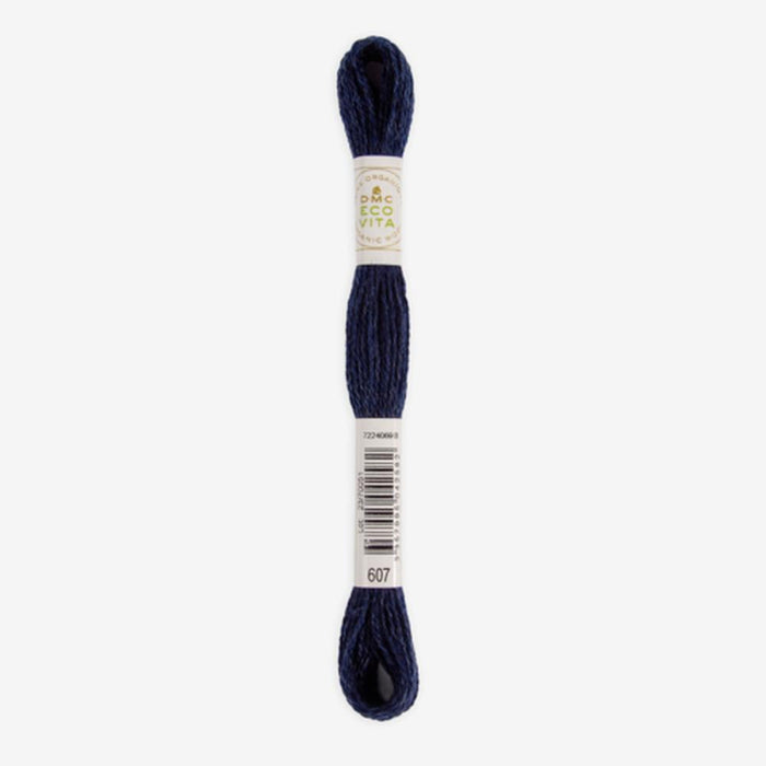 DMC Ecovita Organically Dyed Wool Thread-Embroidery Thread-Trendy Trims-Night Indigo (607)-Wild & Woolly Yarns