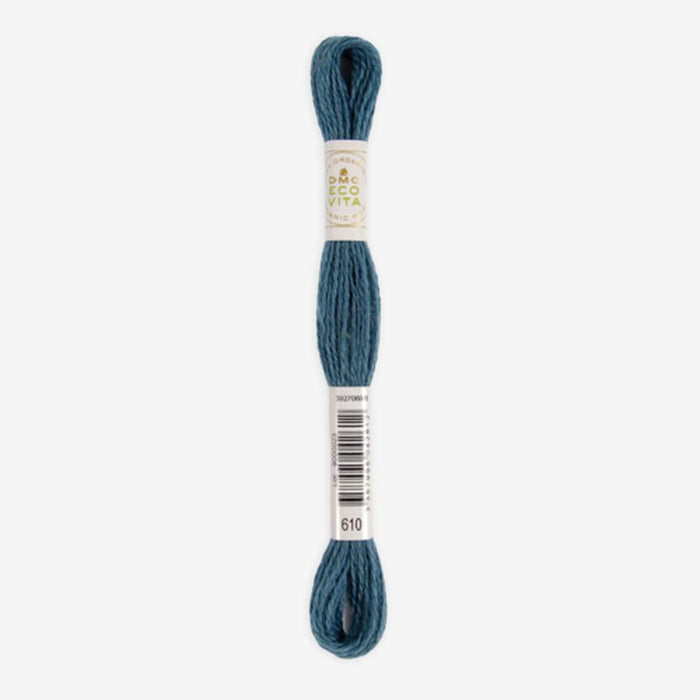 DMC Ecovita Organically Dyed Wool Thread-Embroidery Thread-Trendy Trims-Ocean Indigo (610)-Wild & Woolly Yarns