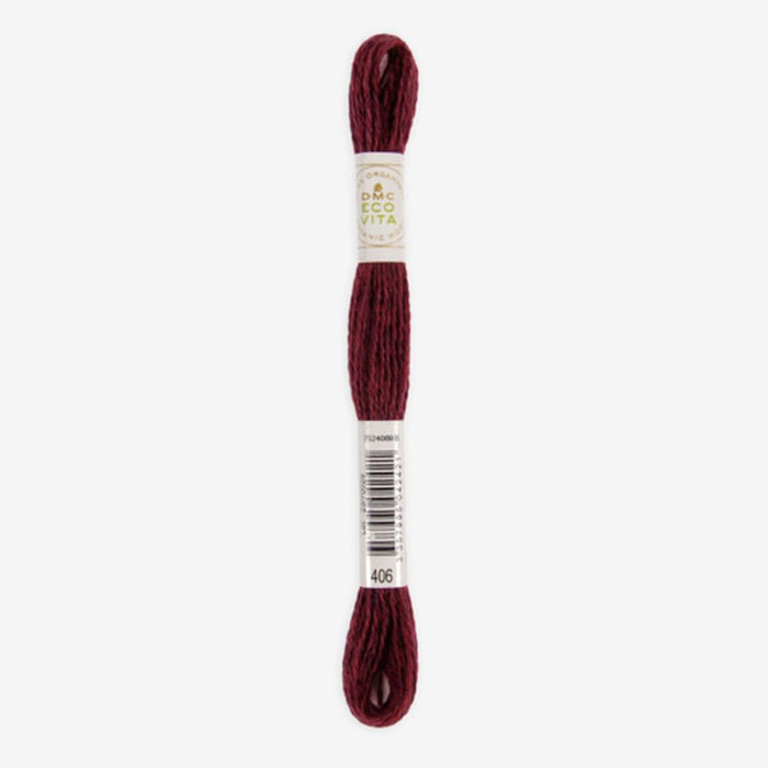 DMC Ecovita Organically Dyed Wool Thread-Embroidery Thread-Trendy Trims-Peony Madder (406)-Wild & Woolly Yarns