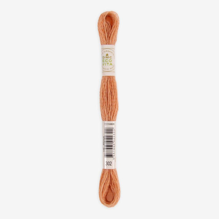 DMC Ecovita Organically Dyed Wool Thread-Embroidery Thread-Trendy Trims-Pomelos Safflower (302)-Wild & Woolly Yarns