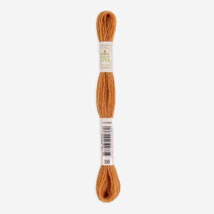 DMC Ecovita Organically Dyed Wool Thread-Embroidery Thread-Trendy Trims-Safflower Cedar (306)-Wild & Woolly Yarns