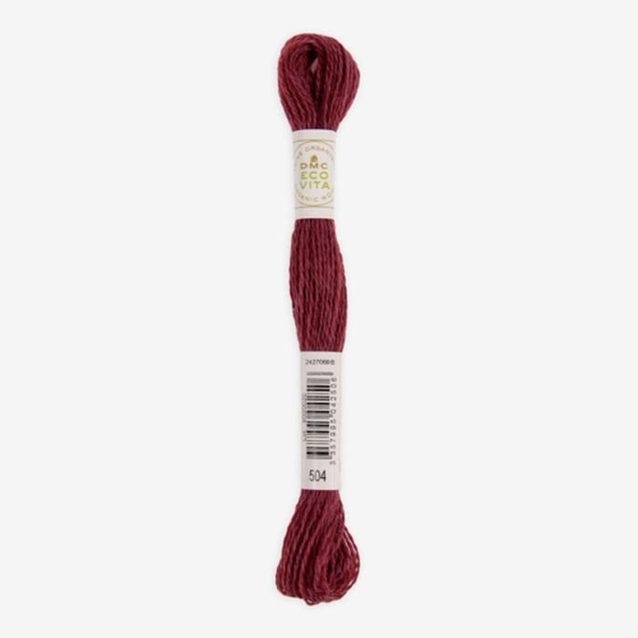 DMC Ecovita Organically Dyed Wool Thread-Embroidery Thread-Trendy Trims-Vermeil Madder (504)-Wild & Woolly Yarns