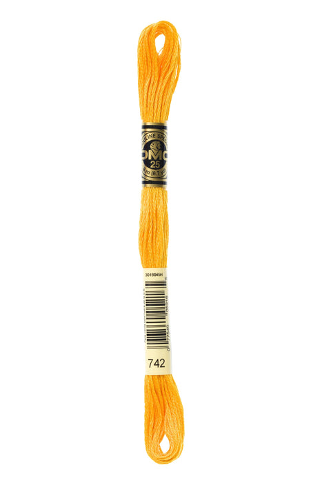 Six-Strand Embroidery Floss - 0742 (Clementine)-Embroidery Thread-Wild and Woolly Yarns