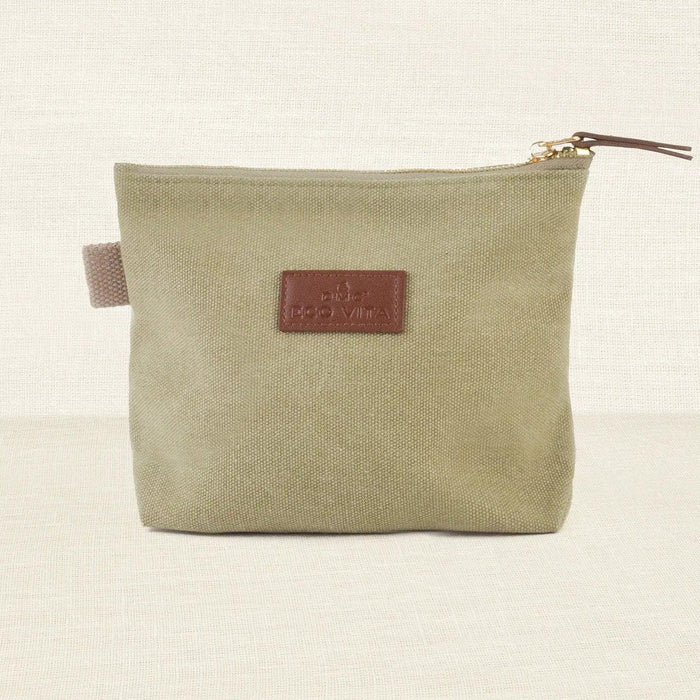 DMC Eco Vita Accessory Bag - Khaki-Knitting Bag-CraftCo-Wild & Woolly Yarns