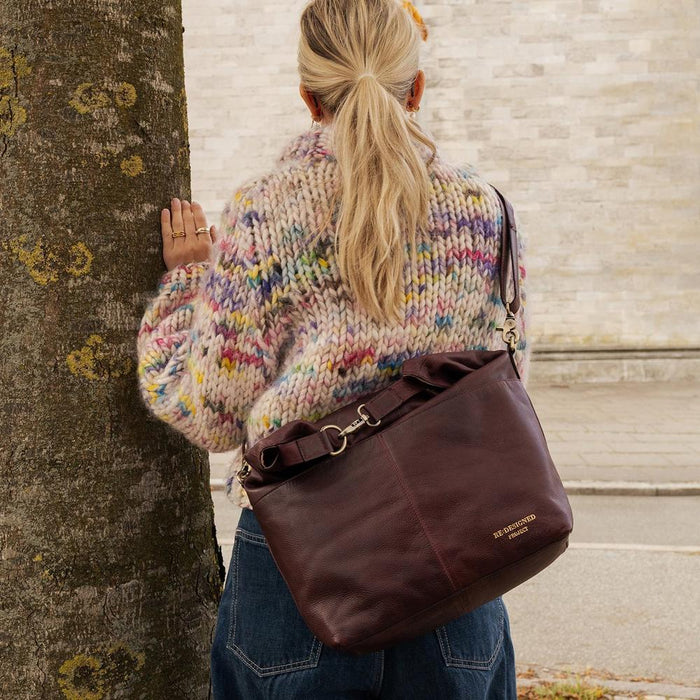 Project 100 Knitting Project Bag (Dark Cherry)-Knitting Bag-RE:DESIGNED-Wild & Woolly Yarns