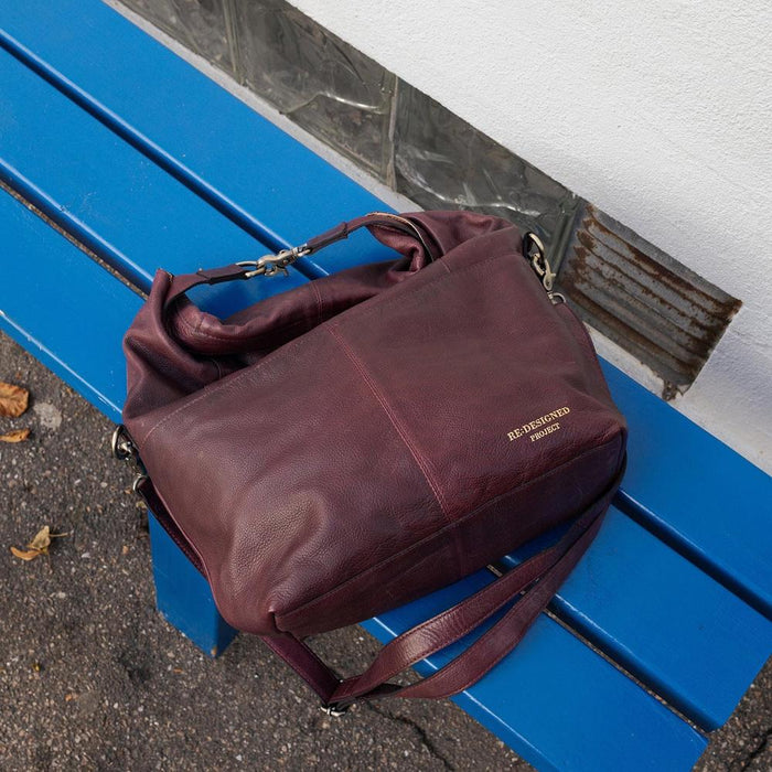 Project 100 Knitting Project Bag (Dark Cherry)-Knitting Bag-RE:DESIGNED-Wild & Woolly Yarns