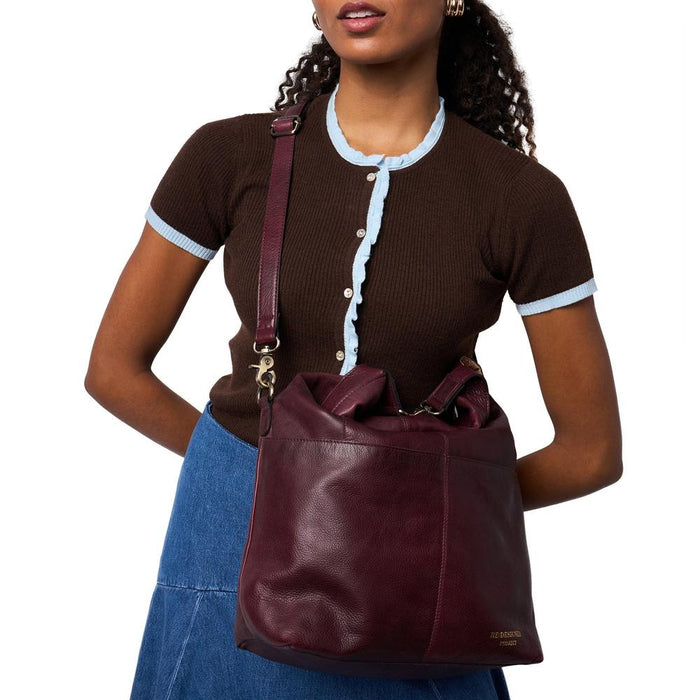 Project 100 Knitting Project Bag (Dark Cherry)-Knitting Bag-RE:DESIGNED-Wild & Woolly Yarns
