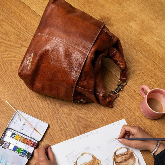 Project 100 Knitting Project Bag (Walnut)-Knitting Bag-RE:DESIGNED-Wild & Woolly Yarns