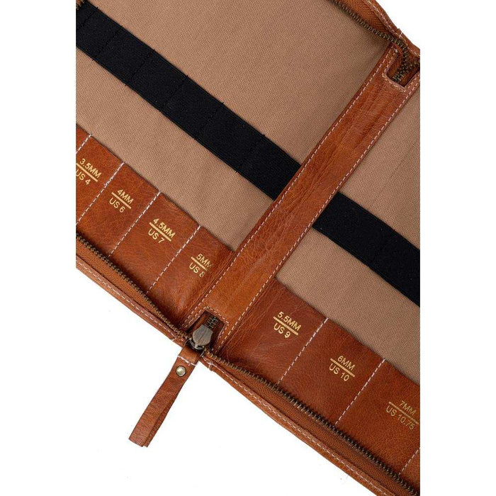 Project 103 Double-Pointed Needle Case (Burned Tan)-Knitting Bag-RE:DESIGNED-Wild & Woolly Yarns