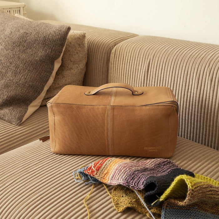 Project 104 Knitting Project Bag (Taupe)-Knitting Bag-RE:DESIGNED-Wild & Woolly Yarns