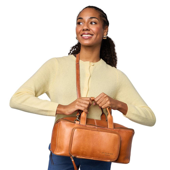 Project 105 Knitting Project Bag (Burned Tan)-Knitting Bag-RE:DESIGNED-Wild & Woolly Yarns