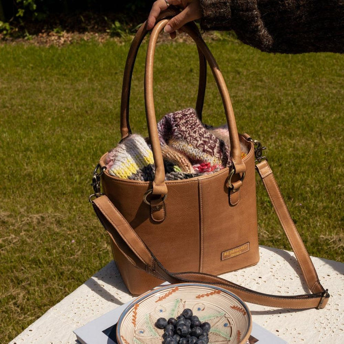Project 106 Knitting Project Bag (Taupe)-Knitting Bag-RE:DESIGNED-Wild & Woolly Yarns