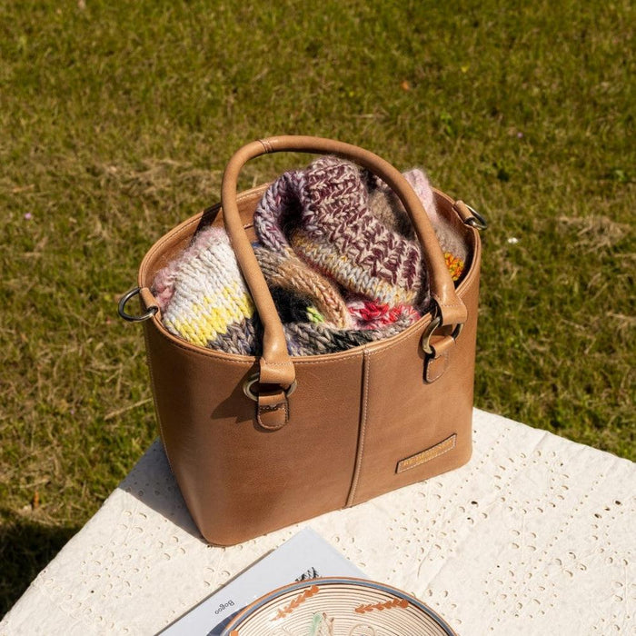 Project 106 Knitting Project Bag (Taupe)-Knitting Bag-RE:DESIGNED-Wild & Woolly Yarns
