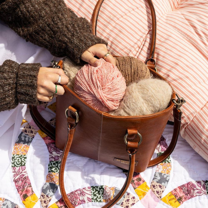 Project 106 Knitting Project Bag (Walnut)-Knitting Bag-RE:DESIGNED-Wild & Woolly Yarns