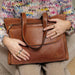 Project 138 Knitting Project Bag (Walnut)-Knitting Bag-RE:DESIGNED-Wild & Woolly Yarns