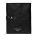Black and gold leather Project 14 interchangeable needle case for knitting.