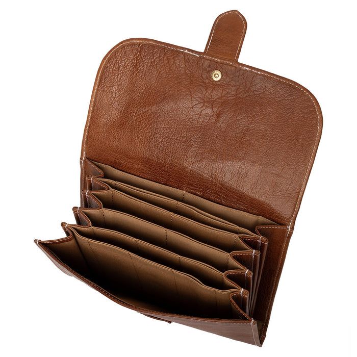 Project 18 (Walnut / Gold)-Knitting Bag-RE:DESIGNED-Wild &amp; Woolly Yarns