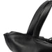 Black leather Project 24 Project Backpack, perfect knitting bag with multiple pockets for organization.
