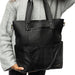 Project 25 Project Bag (Black)-Knitting Bag-Wild and Woolly Yarns