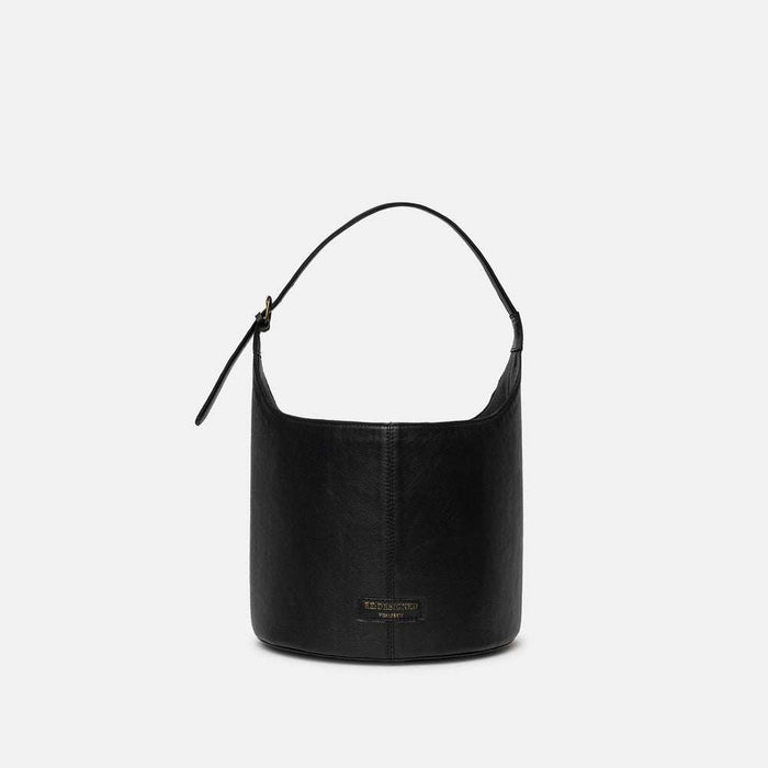 Project 26 Small Bucket Bag (Black)-Knitting Bag-RE:DESIGNED-Wild & Woolly Yarns